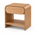 Holz-Nachttisch mit Schublade und Regal 45x35x55 cm