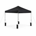 Pavillon Schwarz 3x3m Stahl Polyester